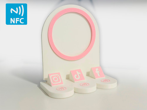 Social media nfc - social, display