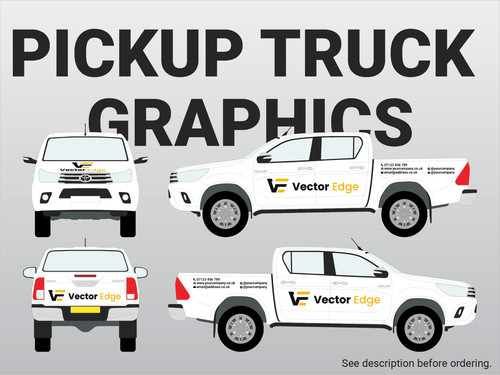 Pickup truck signwriting - truck, vinyl